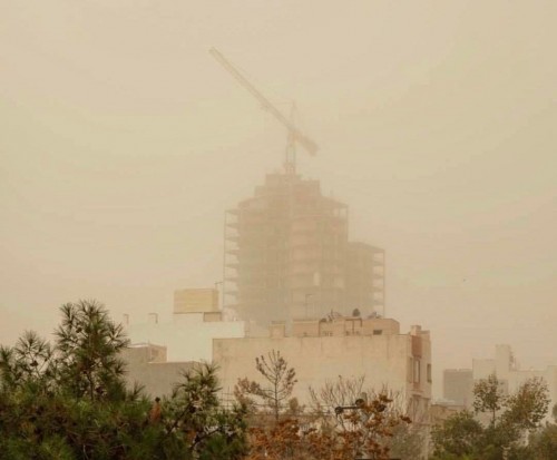 آلودگی هوا در شهر مشهد , گرد و خاک در مشهد ، آماده باش آتش نشانی